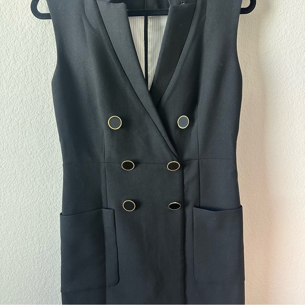 Veronica Beard Doreen Suit Black Mini Dress SZ US 4 - Picture 4 of 8